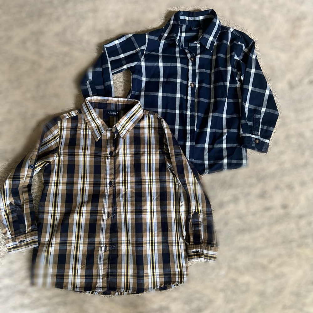 Lot of 2 Little Rebels boys button down shirts - size 6
